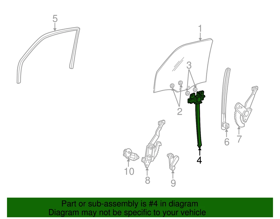 正品福特 1993 - 2011 年福特 Ranger - 升降支架 XL5Z-1023288-AA — 第 2/4 张图片