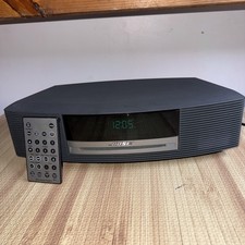 Bose Wave Music System AM/FM CD Player Clock Radio Remote AWRCC1 Black Working