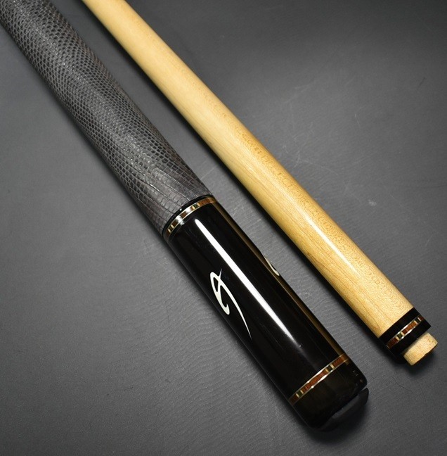 Vintage LEGEND Adam Cue Ebony 6-Point Twin Joint TSJ Leather Pool