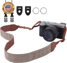 Camera Strap, Premuim Cotton Neck Shoulder Strap, Adjustable Neck Belt with Quic