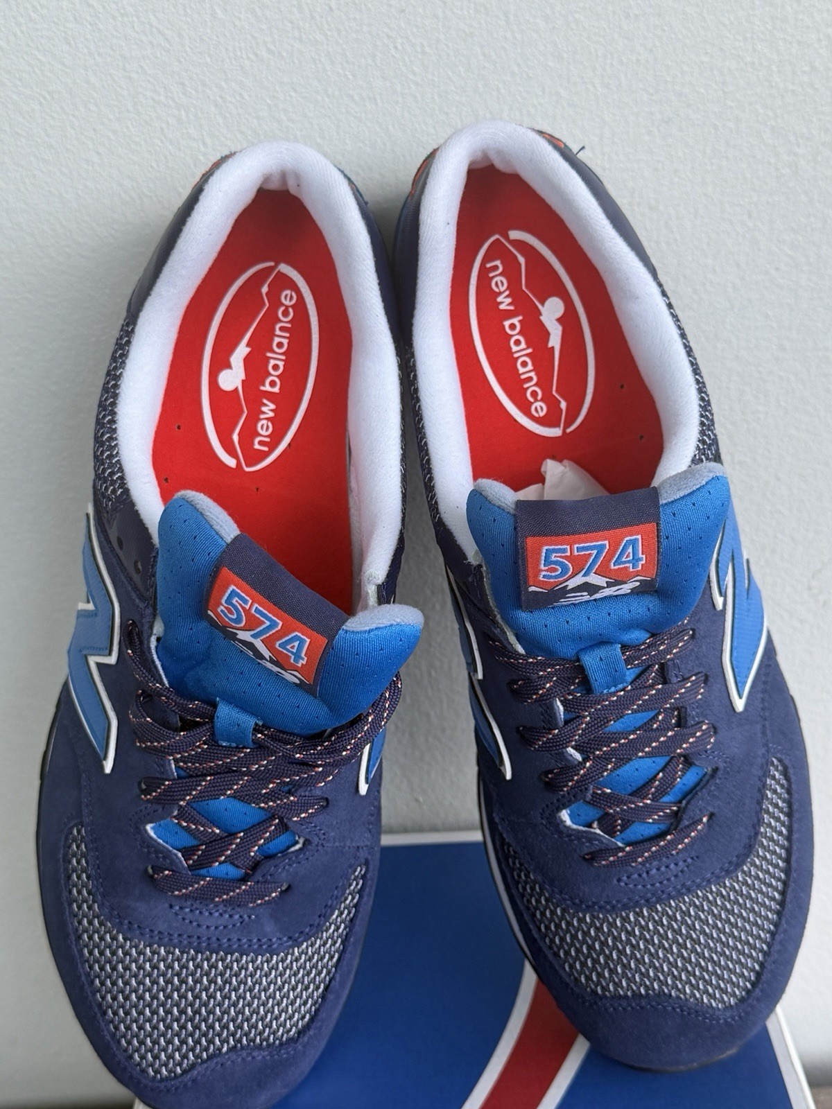 New Balance 574 Day Hike Men’s Size: US 8,5 -D (ML574UTA) Navy RARE New in Box image 5