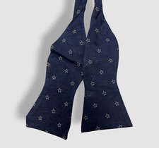 Tommy Hilfiger Mens Blue Star Print To Tie Bow Tie
