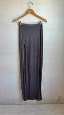Skims Seamless Modal High Slit Long Skirt, Size L/XL, Ash, NWOT