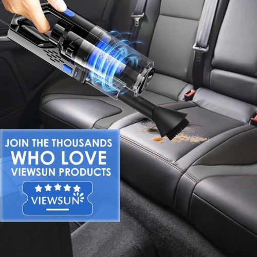 Viewsun Car Cleaning Kit, Interior 19 PCS with Corded vacuum, Blue - Picture 8 of 8