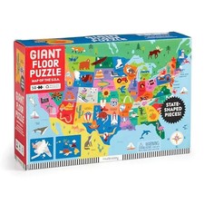 Map of the U.S.A. 50 Piece Giant Floor Puzzle by Mudpuppy Other