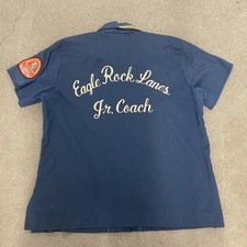 Vintage King Louie Chain Stitch Bowling Shirt Size 40