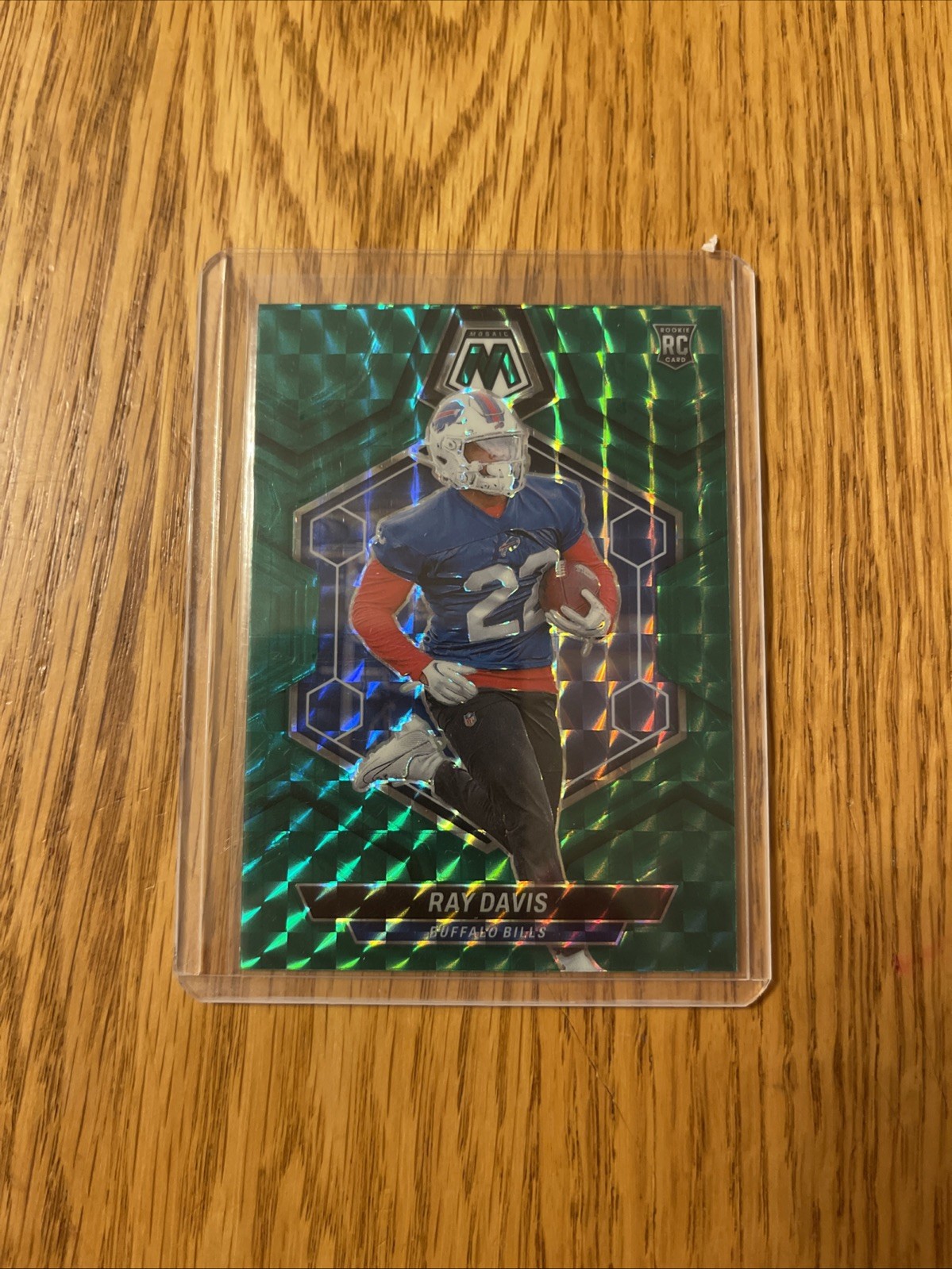 2024 Panini Mosaic - Rookies Ray Davis #387 Green Mosaic Prizm (RC)