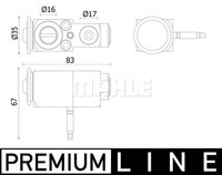 Mahle AVE 140 000P Expansionsventil, Klimaanlage FüR BMW 7 (G11, G12)