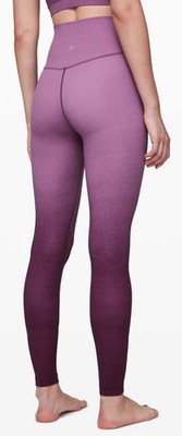 Lululemon Align High-Rise Pants 28'' Spray Ombre Purple Leggings Size 2 XS VGUC!