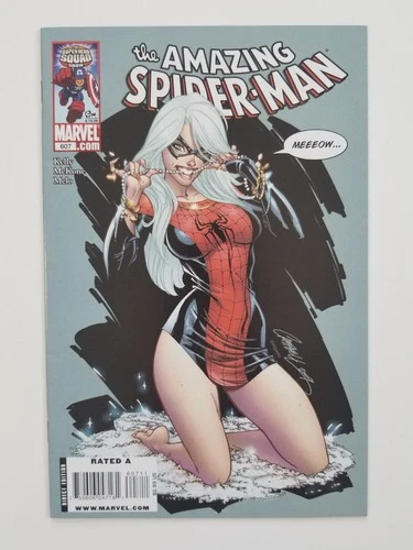 Amazing Spider-Man #607 (2009 Marvel Comics)VF- J Scott Campbell Black Cat Cover