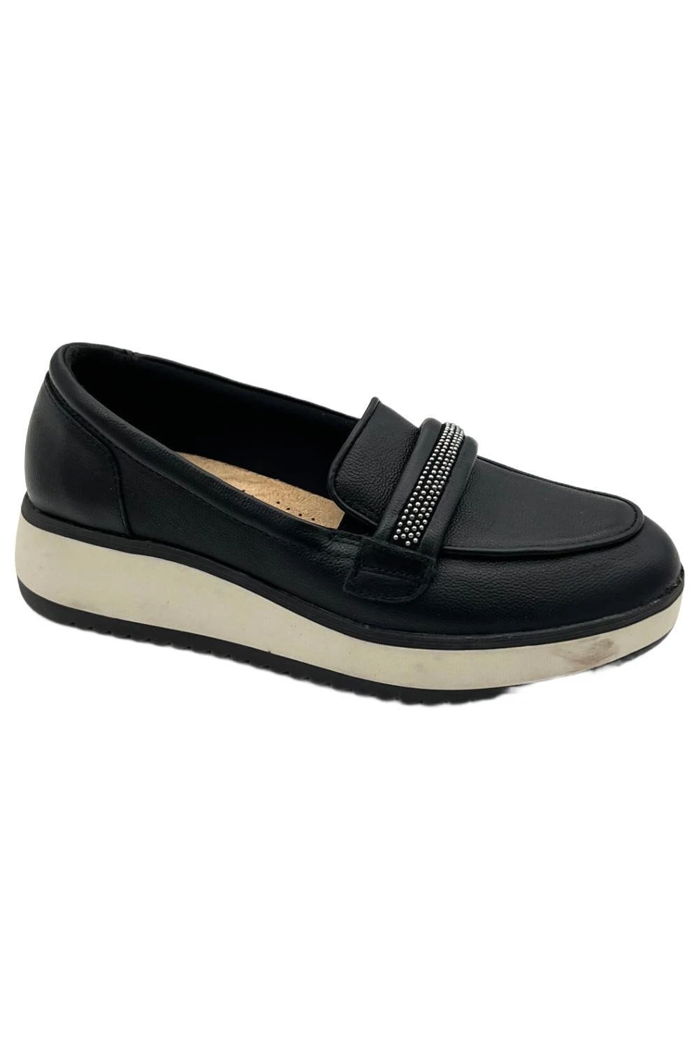 Mocassini Clarks Collection x Jane & Courtney in pelle Zylah nero lucido