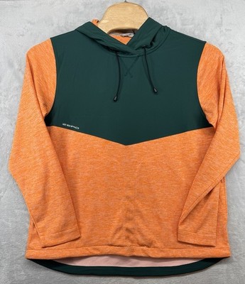 Zero Restriction Tyson Hoodie Blaze Orange Green Performance Golf Men's L NWT