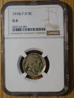 1918/7 D Buffalo Nickel *NGC G 6*