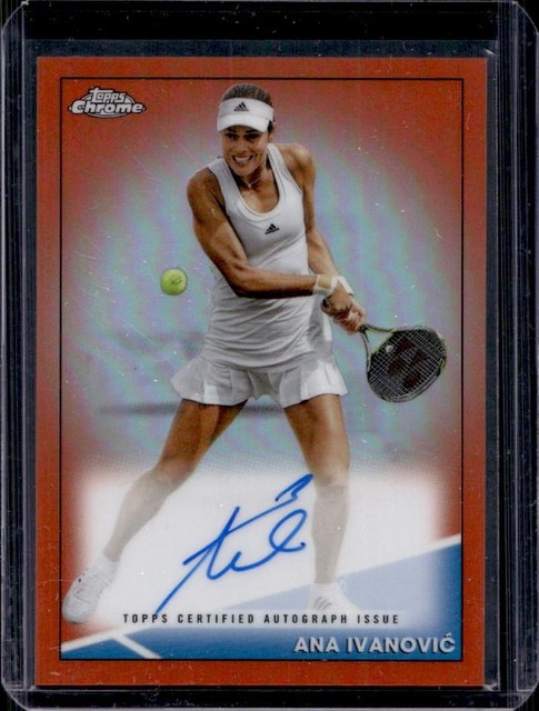 2021 Topps Chrome Ana Ivanovic Auto Autograph Refractor Orange #/25