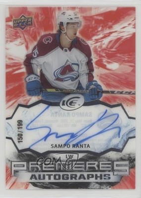 2021-22 Upper Deck Ice Premieres 150/199 Sampo Ranta #IPA-SR Rookie Auto RC 2o7