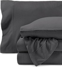 Super Soft Fleece Sheet Set - King Size - Extra Plush Polar Fleece, Pill-Resista