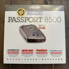 Escort Passport 8500 Laser Radar Detector X50 Red Tested Case Cable READ