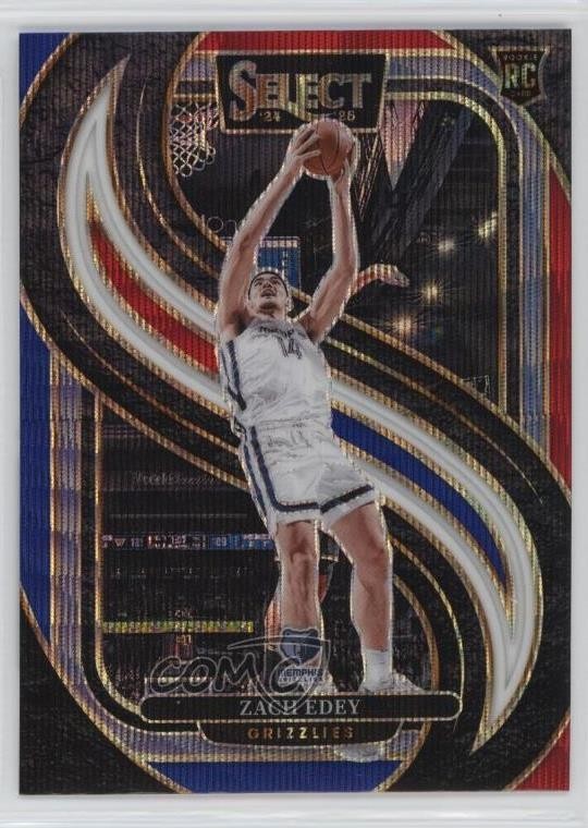 2024-25 Panini Select Premier Level Tri-Color Prizm Zach Edey #192 0c3