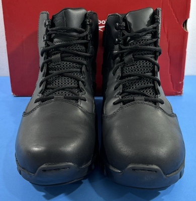 Reebok Sublite Cushion RB8605 Black Leather Tactical Side Zip Mens 6 Womens 8 Men main image 4