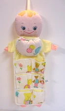 Vintage Nursery Hanging Shoe / Toy Caddy Organizer Plakie Toys - Youngstown Ohio