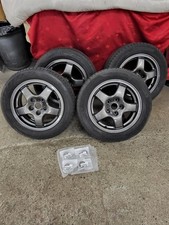 Nissan Skyline R32 GTS-T oem refurbished  16" alloys with New Tyres & c/caps