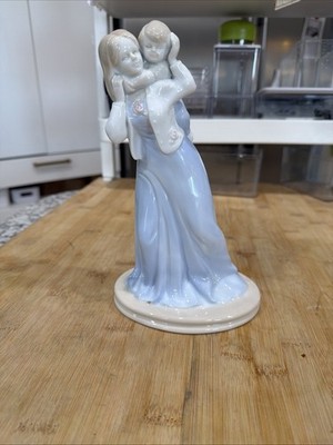 VTG Russ Berrie & Company Inc. Porcelain ''Mother & Son'' Excellent Condition *