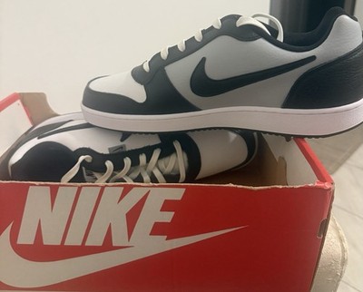Size 14- Nike Ebernon Premium Low White Black