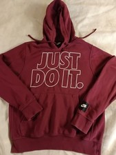 Nike JUST DO IT Hoodie Sweatshirt Small black tag