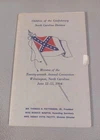 Children of the Confederacy 1861 - 1865 North Carolina Division 27th Convention