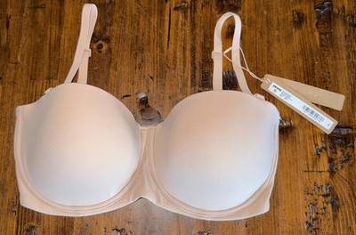 Skims Fits Everybody Strapless (Removable Straps) Bra Sz: 32DD Color: Mica