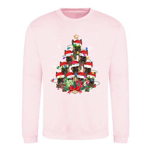 German Shepherd Dog Gifts Xmas Christmas Adult & Kids Sweatshirt Jumper - Picture 4 of 11