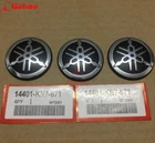3pcs Silver Fuel Tank 3D Emblem Decal Badge Logo for MT 03 09 R1 R3 R6 Tmax Xmax