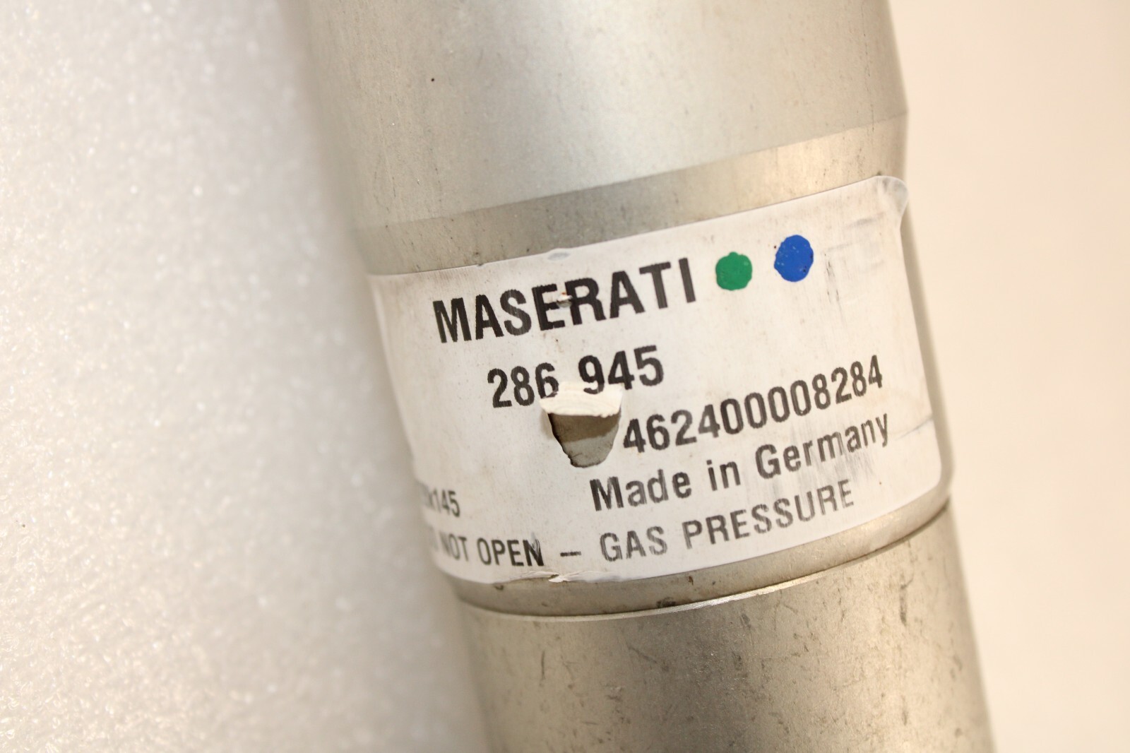 Maserati Granturismo, Front Shock Absorber, Flood Car, Used, P/N 286945