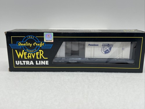 Weaver Custom Penn State 2003 Flatcar with 2 Shipping Containers O Gauge New PSU - Picture 6 of 11
