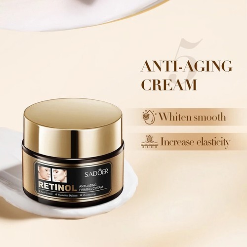 Juego de 5 juegos de cuidado de la piel con retinol crema facial suero crema facial cremas para ojos faciales - Imagen 6 de 6