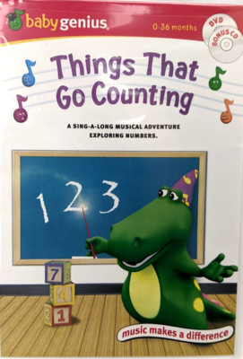 NEW Things That Go Counting Baby Genius Video DVD Educational Music Children