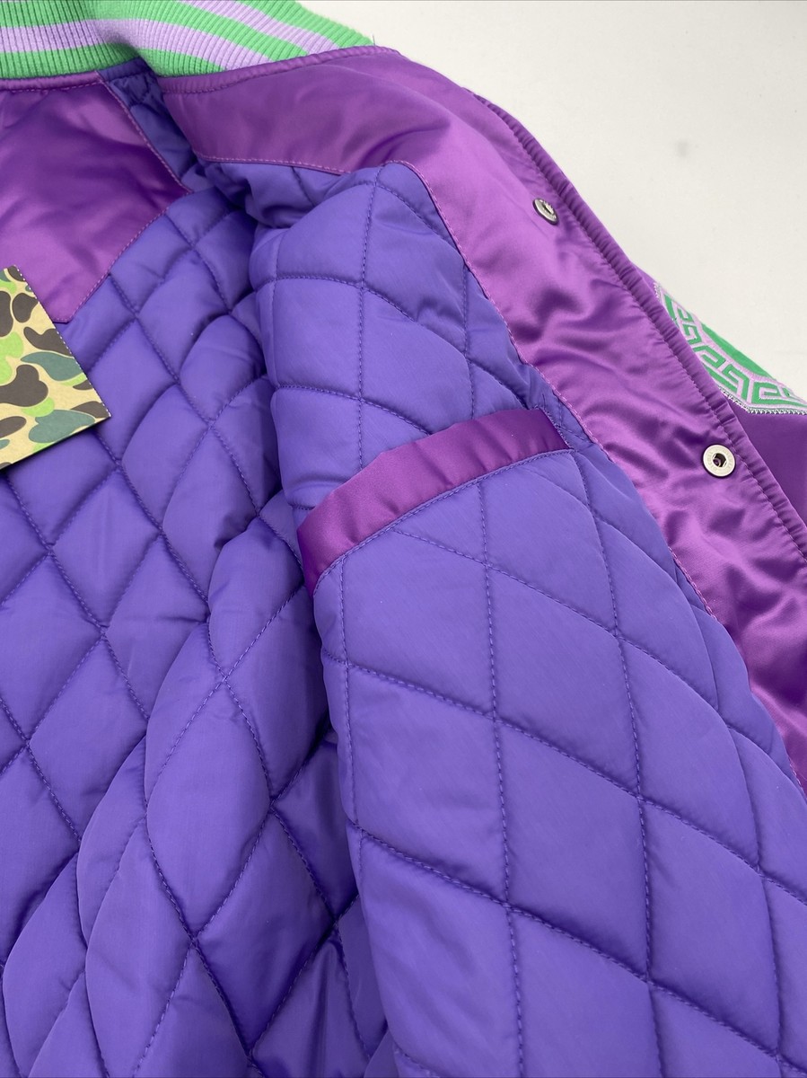 BAPE A Bathing Ape Satin Purple Varsity Jacket | eBay BAPE A Bathing Ape Satin Purple Varsity Jacket | eBay