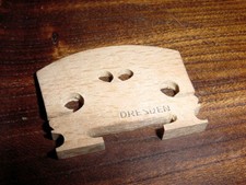 VINTAGE DRESDEN VIOLIN BRIDGE NOS OLD "CURED" FROM THE 1960S GERMANY