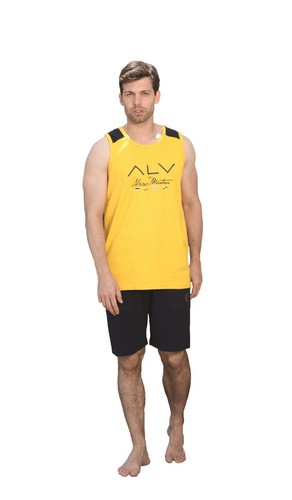 ALV BY ALVIERO MARTINI HERREN SOMMERANZUG AUS FRENCH TERRY KURZARM - Bild 10 von 14