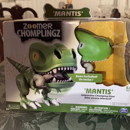 ZOOMER CHOMPLINGZ ‘MANTIS’ INTERACTIVE DINOSAUR GREEN LIGHTS & ROARS INTERACTIVE - Picture 5 of 6