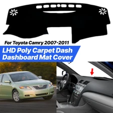For 2007-2011 Toyota Camry Dash Mat Cover Dashboard Mat Car Interior Pad Black