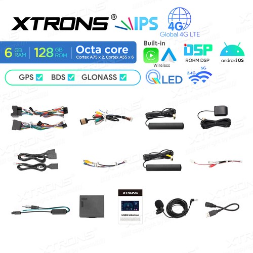 XTRONS 8Core Android 14 Autoradio 128GB GPS Für VW GOLF EOS Polo T5 Passat Jetta - Afbeelding 19 van 19