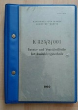 NVA Vorschrift K 325/3/001 Ersatz- und Verschlei&szlig;teile f&uuml;r Ausbildungstechnik