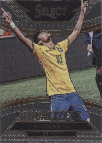 2015 Panini Select Neymar Jr. #22 Yellow Jersey - Orange Prizm