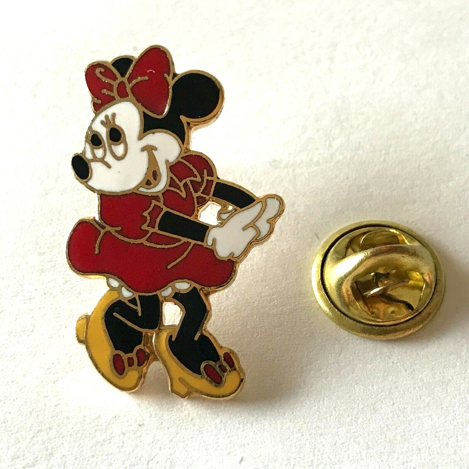 Vintage Minnie Mouse Pin Disney Designs Enamel Brooch Lapel Hat Tie Tac ...