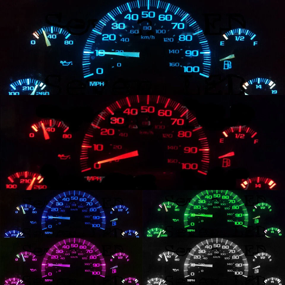 KIT LED amarillo para Savana Safari GMC GM 1996-2005 CHEVY Chevrolet Cluster 96-05 Foto 4 de 4