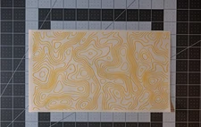 Topographic Camo Full Sheet High Heat Vinyl Stencil - 1-12"x24" Sheet Cerakote