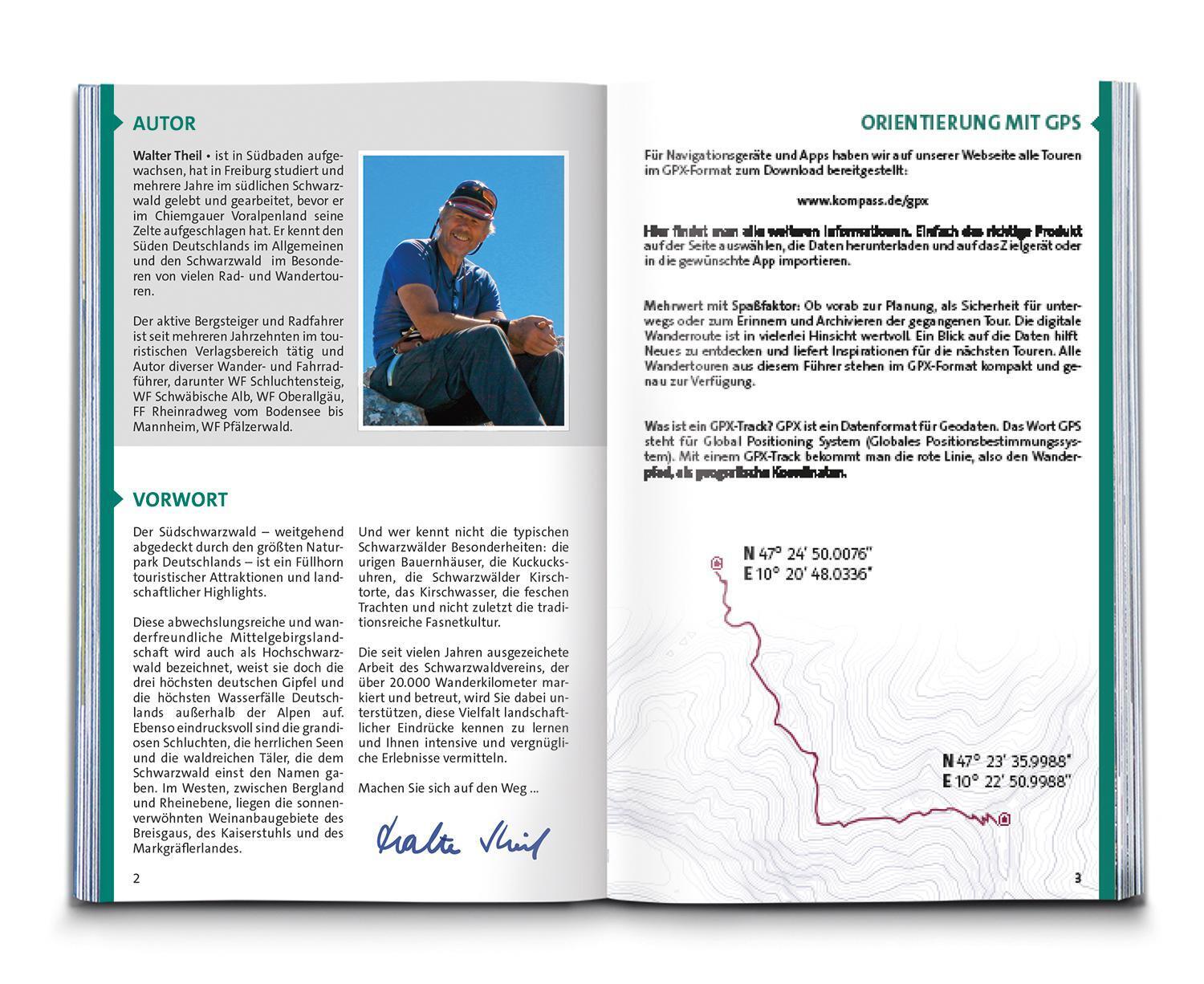 Thumbnail - Kompass Wanderführer Schwarzwald Süd Mit Naturpark, Kaiserstuhl Und...