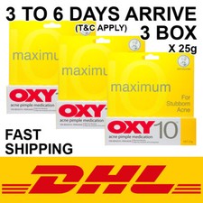 Oxy 10 Acne Spot Pimple Treatment With Benzoyl Peroxide 25g X 3 Box