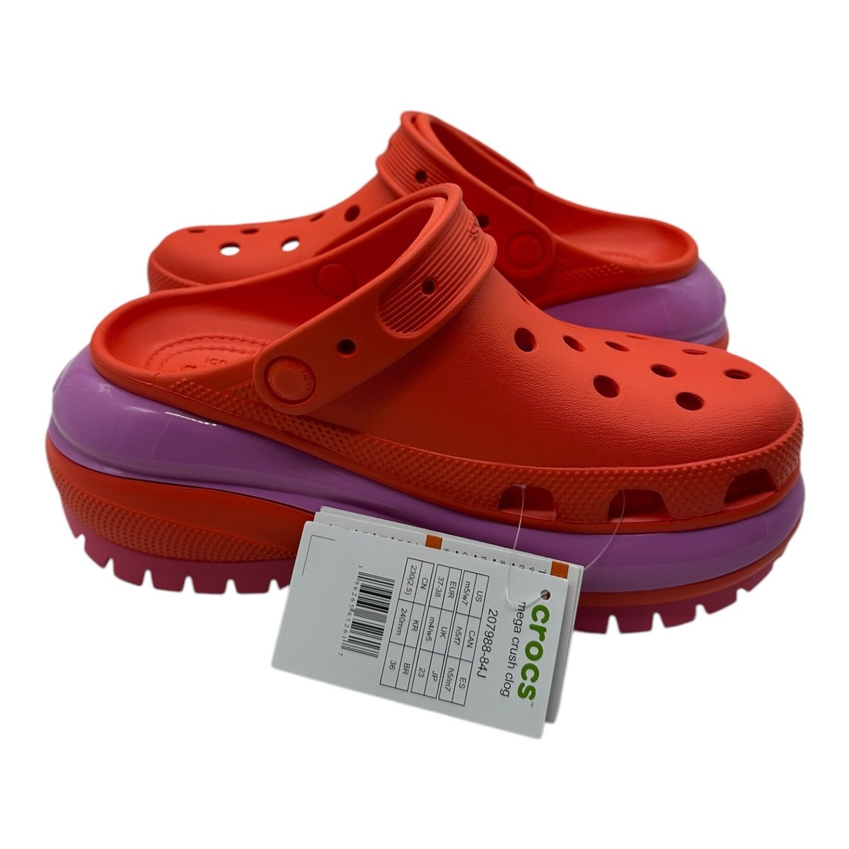 サンダル crocs CLASSIC MEGA CRUSH CLOG 28cm Crocs Classic Mega Crush Clog | Almond Tint/Multi | SVD USA